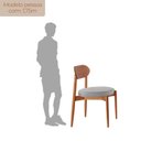 Ver imagem 4 de Conjunto com 2 Cadeiras em Madeira Maciça Hope Cinza/Luna/Imbuia Marrom