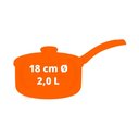 Ver imagem 4 de Panela Turim Alumínio Antiaderente Chumbo 18cm 2,0l Ptc4 - Tramontina 20262618