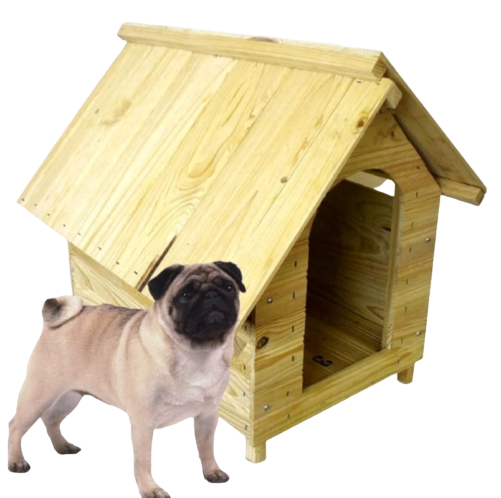 casa cachorro pet madeira 57x55 casinha cachorro porte médio - 1