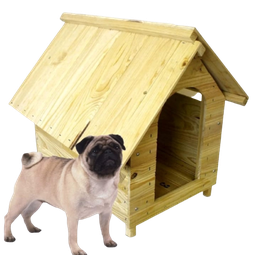 casa cachorro pet madeira 57x55 casinha cachorro porte médio - 1