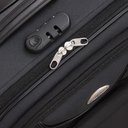 Ver imagem 3 de Kit Malas Viagem 3 Peças Abs P M G Rodinha 360 Cadeado Preta