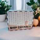 Ver imagem 2 de Cofre Casamento Dos Sonhos para Noivos em Mdf Junte 15 Mil