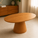 Ver imagem 2 de Mesa de Jantar Oval 160x80cm - Freijó