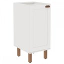 Ver imagem 1 de Balcão de Cozinha 1 Porta Branco Fosco 1526 - Genialflex