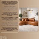 Ver mais imagens de Sofá Orgânico Curvo Quatro Lugares 250cm em Corino Ocre Luxuoso com Almofadas