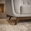 Ver mais imagens de Sofa Living 2 Lugares Bellare 180 cm Pes Madeira Boucle Tce 1018 Moll