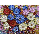 Ver imagem 5 de Quadro Pintura Tela fundo azul amarelo colorido buquê 5425: 90cm (A) x 180 cm (L)