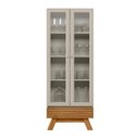 Ver imagem 2 de Cristaleira Retrô 71cm Sofia Nature/off White - Sallar Home