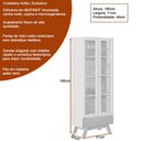 Ver mais imagens de Cristaleira Retrô 71cm Sofia Nature/off White - Sallar Home