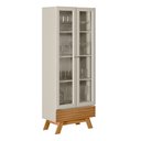 Ver imagem 4 de Cristaleira Retrô 71cm Sofia Nature/off White - Sallar Home