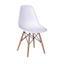 Ver imagem 2 de Conjunto Mesa Eames Eiffel Dsw Redonda Pau Ferro 120cm + 4 Cadeiras Eames Dsw - Branca