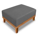 Ver imagem 3 de Puff Decorativo Beny Base de Madeira