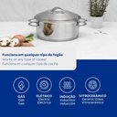 Ver imagem 4 de Caçarola Funda Aço Inox Fundo Triplo 24 Cm 6,1 L Solar Tramontina