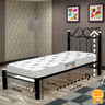 Cama Solteiro de Ferro Tubular Preto Marcheli - 2