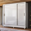 Ver imagem 1 de Guarda Roupa Casal França 3 Portas de Correr 2 Gavetas com Pes Santos Andira