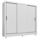 Ver imagem 2 de Guarda Roupa Casal França 3 Portas de Correr 2 Gavetas com Pes Santos Andira