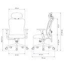 Ver imagem 2 de Cadeira de Escritório Ergonomica Confortável Premium Elements Samaia Certificada Nr17