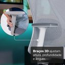 Ver imagem 4 de Cadeira de Escritório Ergonomica Confortável Premium Elements Samaia Certificada Nr17