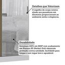 Ver imagem 4 de Guarda Roupa Modulado 134,50cm 2 Portas de Correr com Espelho Alpes Luciane Móveis