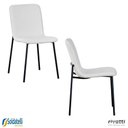 Ver imagem 1 de Kit 2 Cadeiras Celeste em Pu Marrom e Tecido Off White ou Verde Oliva - Rivatti