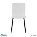 Ver imagem 4 de Kit 2 Cadeiras Celeste em Pu Marrom e Tecido Off White ou Verde Oliva - Rivatti