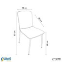 Ver mais imagens de Kit 2 Cadeiras Celeste em Pu Marrom e Tecido Off White ou Verde Oliva - Rivatti