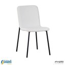 Ver imagem 3 de Kit 2 Cadeiras Celeste em Pu Marrom e Tecido Off White ou Verde Oliva - Rivatti