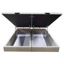 Ver imagem 5 de Base Cama Box Baú Casal Queen Size Suede Bege