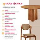 Ver imagem 6 de Sala de Jantar Mesa Selene 135cm Tampo Laminado Organico e 4 Cadeiras Solaris Soft