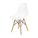 Ver imagem 2 de Conjunto Mesa Eames Branca 110cm e 4 Cadeiras Eames Pp Branca