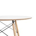 Ver imagem 3 de Conjunto Mesa Eames Branca 110cm e 4 Cadeiras Eames Pp Branca