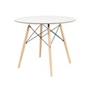 Ver imagem 5 de Conjunto Mesa Eames Branca 110cm e 4 Cadeiras Eames Pp Branca