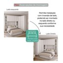 Ver imagem 3 de Guarda Roupa Modulado Safira Essencial 8 Portas 4 Gavetas MDF Fosco Branco