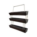 Ver imagem 4 de Kit 3 Vaso Jardim Vertical Horta Floreira 100cm Polietileno BGPLASTICOS V22100JV MARROM MADEIRA 015