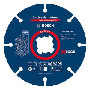 Disco de Corte Expert Carbide Multi Wheel X-lock 115 Mm, 22,23 Mm Bosch