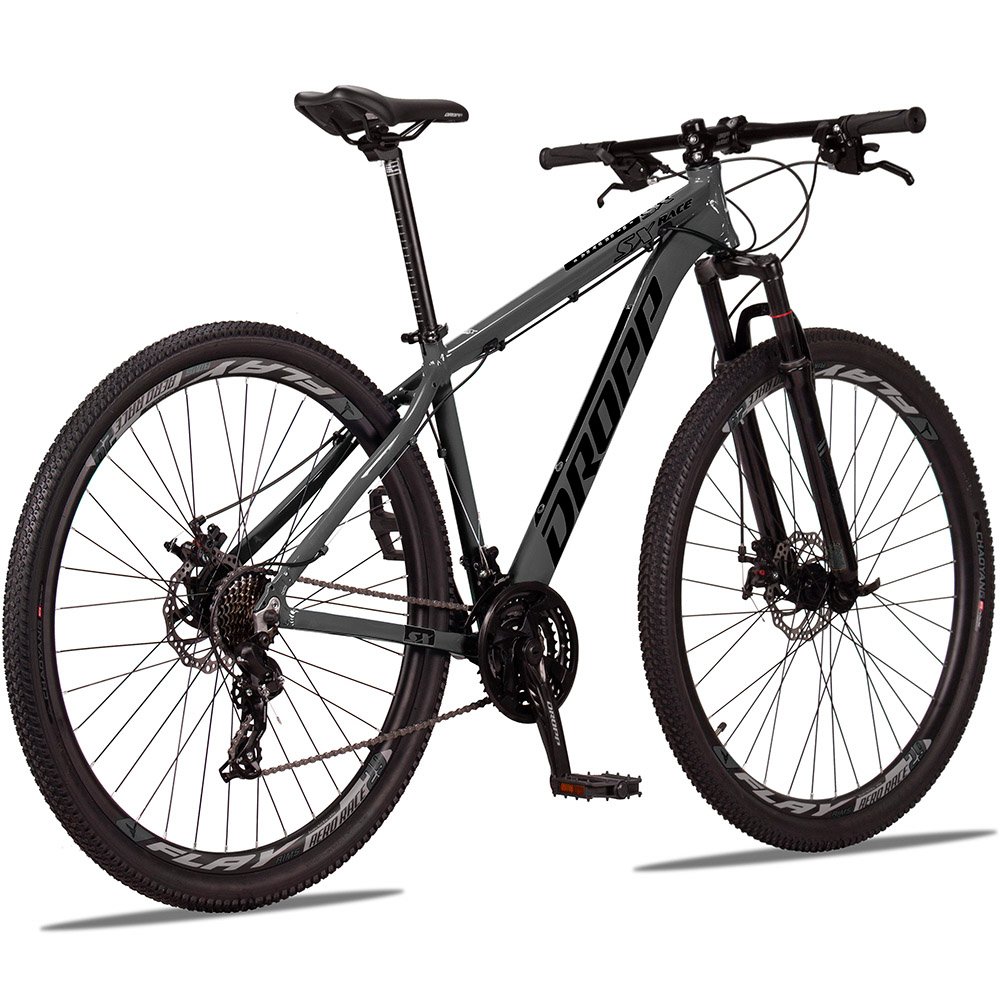 Bicicleta Aro 29 Quadro 17 Alumínio 24v Shimano Freio Mecânico SX Race Grafite - Dropp - 3