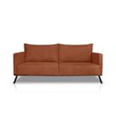 Ver imagem 1 de Sofá Atlas 2 Lugares 160cm Linho Boucle: Cobre