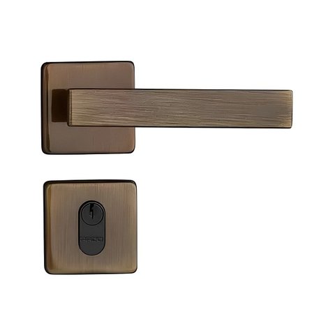 Fechadura Externa Concept Quadrada 409 Bronze Oxidado 40mm - Pado