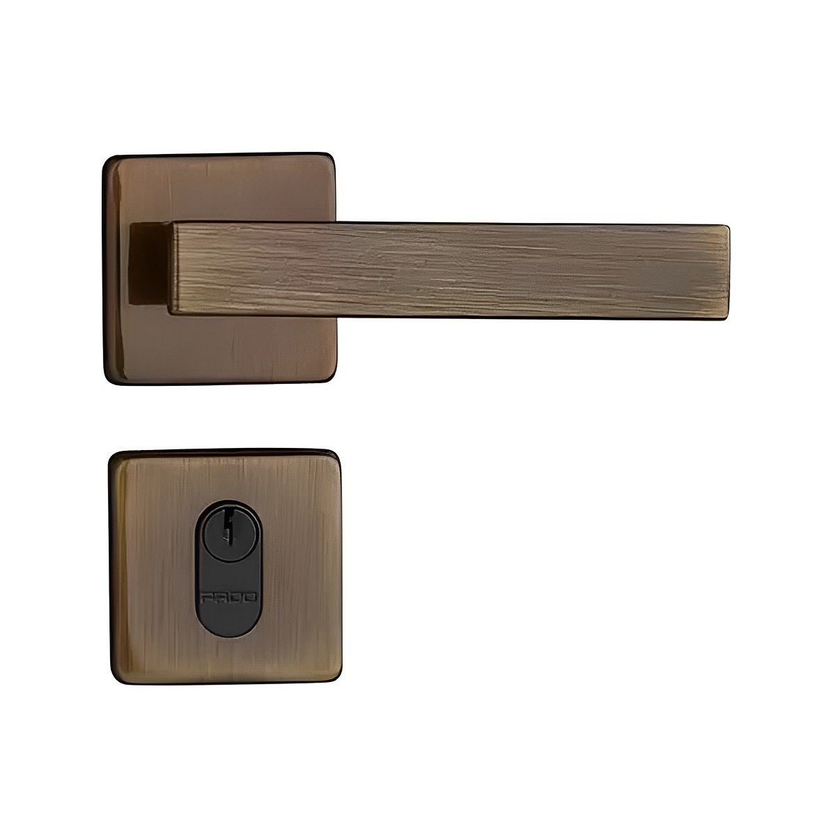 Fechadura Externa Concept Quadrada 409 Bronze Oxidado 40Mm - Pado