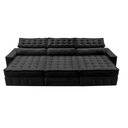Ver imagem 5 de Sofá Retrátil e Reclinável 3,85m Cama inBox Big Puffer com SoftGel D40 Velupluma Preto