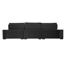 Ver imagem 6 de Sofá Retrátil e Reclinável 3,85m Cama inBox Big Puffer com SoftGel D40 Velupluma Preto