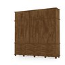 Guarda Roupas Berlim 100% Mdf C/ 10 Portas 12 Gavetas Pés Madeira - Luapa - Malbec - 1