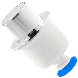 Botão Mecanismo Reparo Acionamento Superior Caixa Acoplada Descarga Cromado 53mm | Valeplast - 3