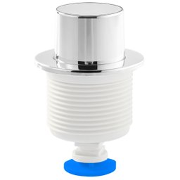 Botão Mecanismo Reparo Acionamento Superior Caixa Acoplada Descarga Cromado 53mm | Valeplast - 1