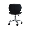 Ver imagem 2 de Cadeira de Escritório Office com Rodízios Estofada Slim Preto