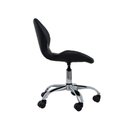 Ver imagem 5 de Cadeira de Escritório Office com Rodízios Estofada Slim Preto