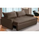 Ver imagem 1 de Sofá sem Caixa Retrátil e Reclinável 1,65m com Molas Kiara Suede Adonai Estofados