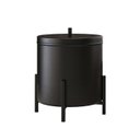 Ver imagem 6 de Kit Porta Toalha Papeleira Lixeira 6 L Lovell Lavabo Preto Dhom
