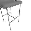Ver imagem 6 de Kit 2 Banquetas Alta Bancada Base Ferro Champanhe Jbv Móveis: Cinza