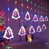 Pisca Pisca Cascata Natal 3 Metros Led 10 Arvores Natalino Fio de Fada 8 Modos Controle Iluminaçao C - 1